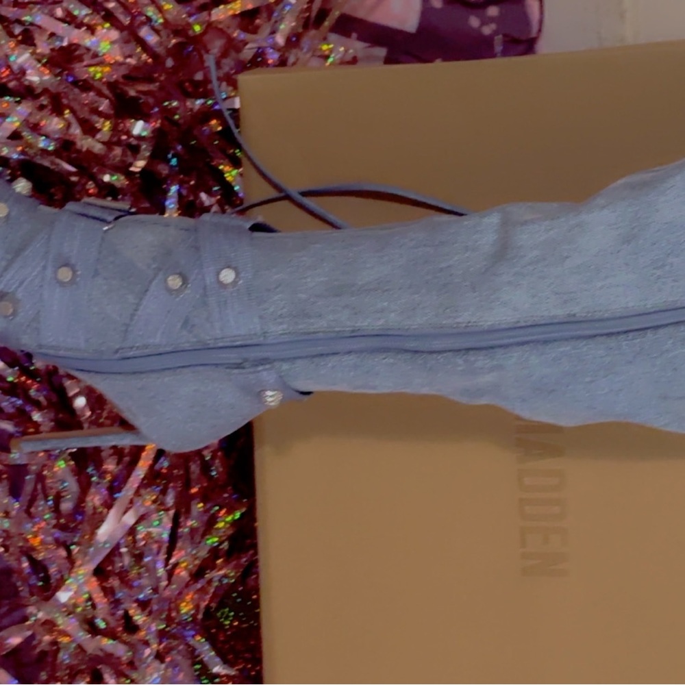 Steve Madden Blue Heeled Boots